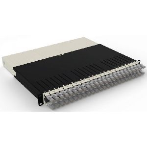 Patchbox PONEX8UTPSL patchbox.one/8RU/UTP (0,8 m) mit 24 Kassetten, Patchkabel Cat. 6a, U/UTP, PoE++, Kabel grau