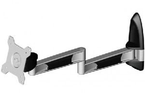 Aavara AR210 Aavara Wandhalterung AR210 für Flachbildschirme 38 - 61 cm (15" - 24"), zweiteiliger Monitorarm, bis 12 kg, schwarz / silber