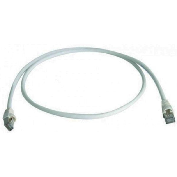 Telegärtner L00000A0130 Telegärtner Patchkabel Cat. 6A ISO/IEC, S/FTP (PiMF), halogenfrei, weiß, 0,5 m