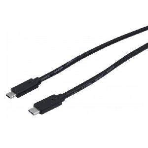Exertis Connect 150339 USB 3.1 Gen. 1 Kabel, bis 60 Watt, USB St. C/ USB St. C, schwarz, 1,0 m