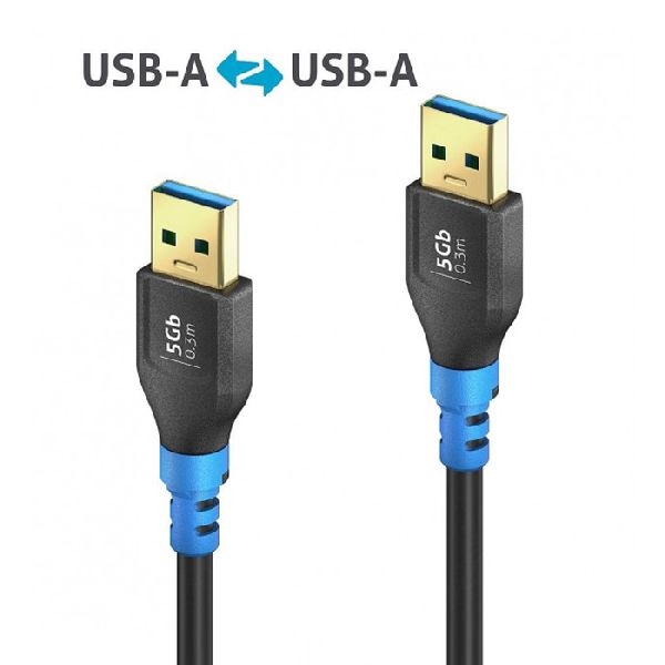 PureLink FI-U310-003 PureLink FlexInstall USB 3.2 Gen 1 Kabel, USB St.A/St.A, schwarz, 0,3 m