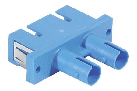 Exertis Connect 395201 LWL Adapter Stecker ST Buchse/ SC Buchse, Multimode Duplex