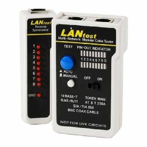 Exertis Connect 045099 Netzwerkkabeltester "LANtest" für Netzwerk- und Telefonkabel