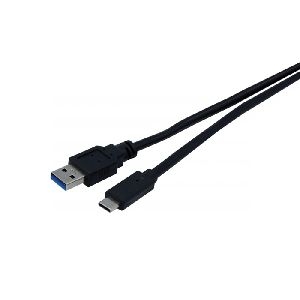 Exertis Connect 150337 USB 3.1 Gen. 1 Kabel, USB St. A/ USB St. C, schwarz, 1,0 m