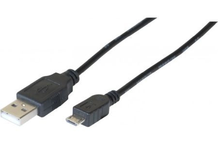 Exertis Connect 352453 Micro USB 2.0 High Speed Kabel, USB St. A/ Micro USB St. B, 1,0 m