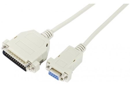 Exertis Connect 137010 AT Verbindungskabel, DB-9 Buchse/DB-25 Stecker, 3,0 m