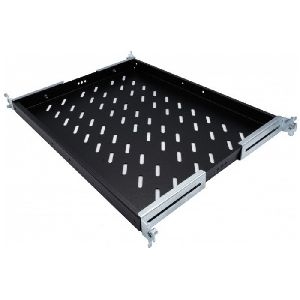 Ekivalan BEACCFS1U4P570BL Ekivalan 19" Fachboden, tiefenvariabel 450 - 660 mm, Tiefe 570 mm, 1 HE, schwarz