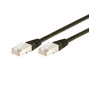 Exertis Connect 847036 Patchkabel Cat. 5e, F/UTP, schwarz, 3,0 m