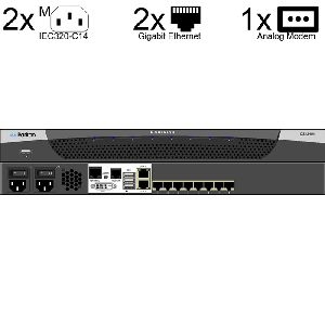Raritan DSX2-8 Raritan Dominion SX II - 8 Port, serieller Konsolenserver mit Dual-Feed-Stromzufuhr und dual Gigabit LAN