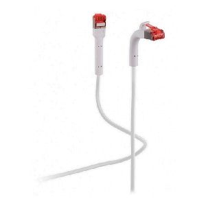 Flexline FL31-29026 Flexline RJ45 Patchkabel FlexAngle, Cat. 6A, U/FTP, TPE, halogenfrei, weiß, 1,0 m