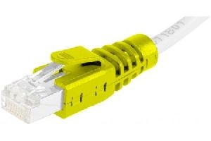 Exertis Connect 253016 Knickschutztülle für RJ45 Stecker, 10 Stück, gelb