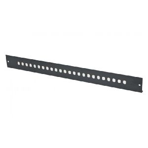Dexlan 395419 Dexlan LWL Frontplatte unbestückt für LWL Spleißbox, 24 x ST