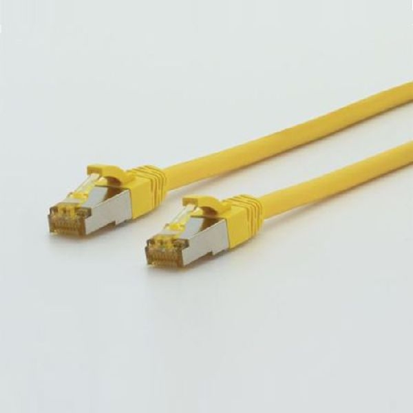 TTL 1832-0,5M-UF TTLan Patchkabel UltraFlex Cat. 6A ISO/IEC, S/FTP (PiMF), hochflexibel, halogenfrei, gelb, 0,5 m