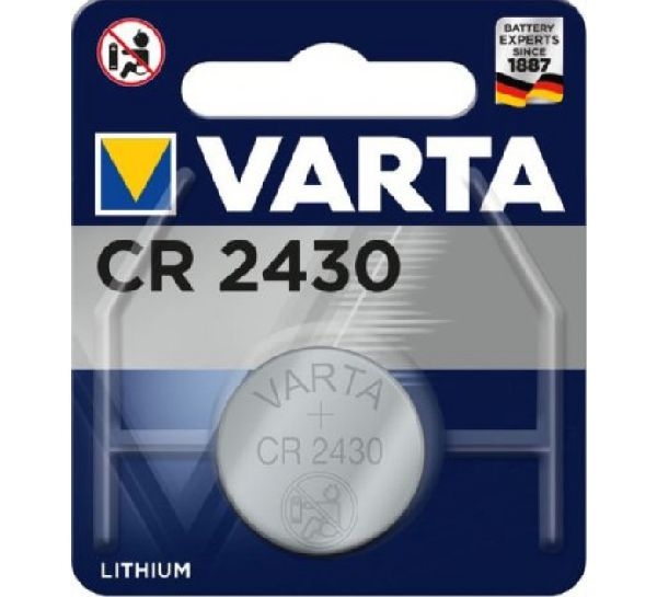 Varta 6430101401 VARTA Batterie Lithium, Knopfzelle, CR2430, 3V, Retail Blister VE: 1 Stück