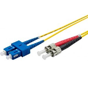 Ekivalan COZ008DCST2SJ0005A Ekivalan LWL Duplex Patchkabel OS2, 9/125 µm, SC/ST, gelb, 0,5 m