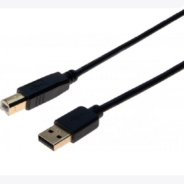 Exertis Connect 532427 USB 2.0 Premium Kabel, vergoldet, USB St. A / USB St. B, 1,0 m