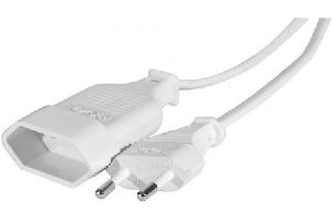 Exertis Connect 573722 Netzverlängerungskabel, Eurostecker an Eurobuchse, weiß, 1,8 m