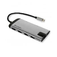 Verbatim 49142 Verbatim USB-C Multiport-Hub, 1x USB-C, 3x USB-A, 1x HD