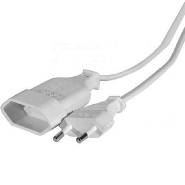 Exertis Connect 573722 Netzverlängerungskabel, Eurostecker an Eurobuchse, weiß, 1,8 m