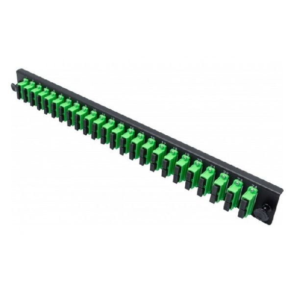 Dexlan 395425 Dexlan LWL Frontplatte bestückt für LWL Spleißbox, 24 x SC APC Duplex