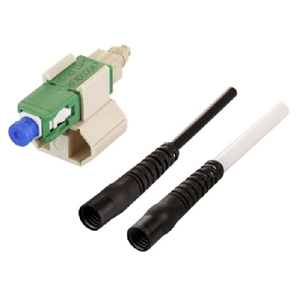 MetzConnect 1509QKEA0010-E Metz Connect Feldkonfektionierbarer Stecker OpDAT FAST™ Hybrid Steckerbausatz SC/APC 8°, Singlemode, 10 Stück, für Adern Ø