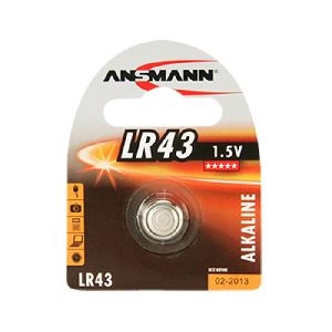 Ansmann 5015293 Ansmann Knopfzelle, LR43, 1,5 V Alkaline, VE: 1