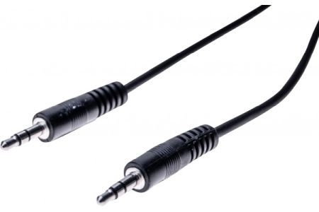 Exertis Connect 108572 Audiokabel 3,5 mm Klinkenstecker an 3,5 mm Klinkenstecker, schwarz, ca. 20,0 m