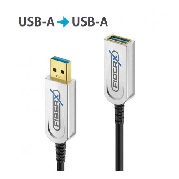 PureLink FX-I650-007 PureLink USB 3.2 Gen2 USB AOC Glasfaser-Verlängerungskabel, USB St.A/Bu.A, 7,5 m