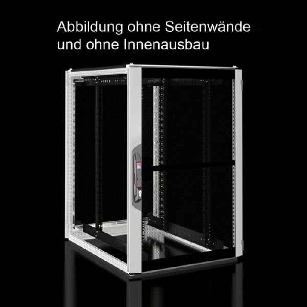 Rittal 7993614 Rittal 19" Serverschrank PRO LINE, 24 HE, 800 x 1000 mm, perforierte Front- und Rücktür, lichtgrau RAL 7035