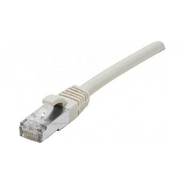 Exertis Connect 854601 RJ45 Patchkabel Cat. 6, F/UTP, GRS-zertifiziert, grau, 0,3 m
