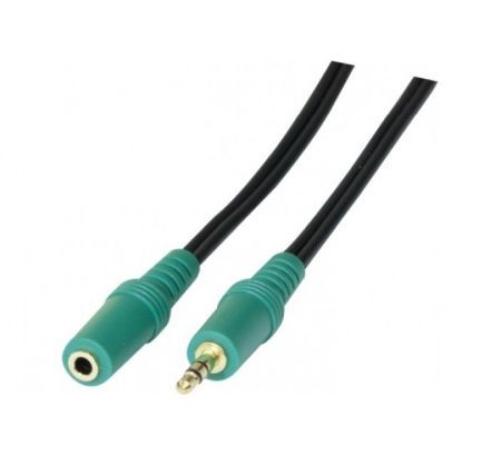 Exertis Connect 108865 Audiokabel, 3,5 mm Stereo Klinkenst./Bu., vergoldet, 3,0 m
