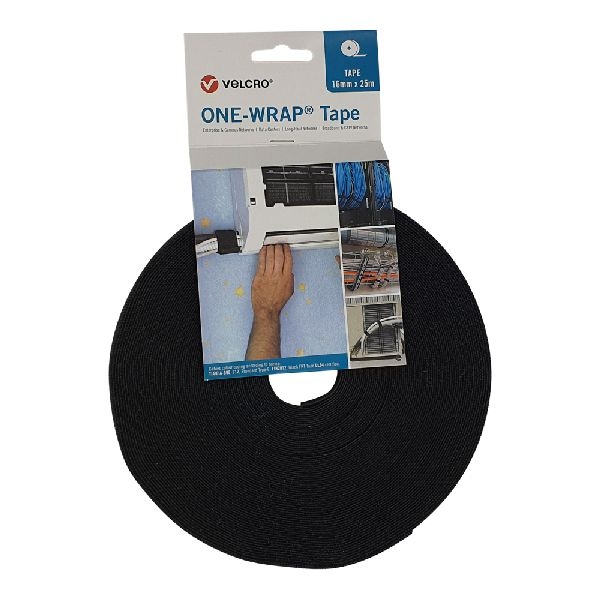 Velcro VEL-OW64127 ONE-WRAP(r) Klettband der Marke VELCRO(r), 16 mm x 25 m, schwarz
