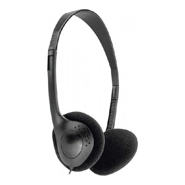 Exertis Connect 59204 Stereo Headset, schwarz, Klinkenstecker 3.5 mm, (5,0 m Kabel)