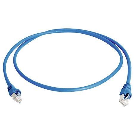Telegärtner L00000A0084 / 100007976 Telegärtner Patchkabel Cat. 6A ISO/IEC, S/FTP (PiMF), halogenfrei, blau, 1,0 m