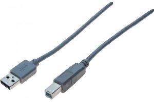 Exertis Connect 532512 USB 2.0 High Speed Kabel, USB St. A/ USB St. B, anthrazit, 2,0 m