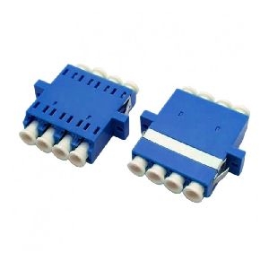 Tecline 20500045 Tecline LWL Kupplung, LC/LC Quad, OS2, blau