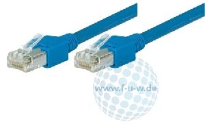 Tecline 719015B Tecline Patchkabel Cat. 5e, S/UTP, hochflexibel, blau, 1,5 m
