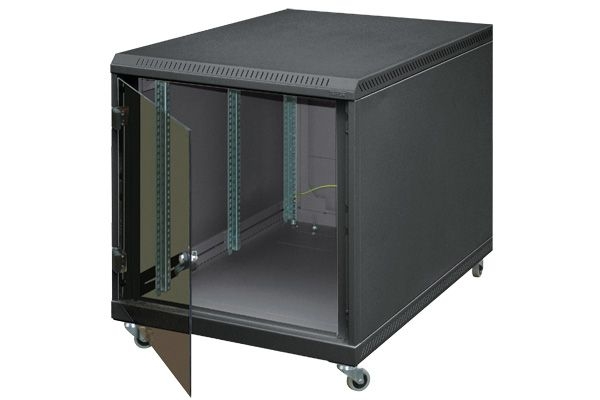 Triton RCA-12-A61-BAX-A1 Triton 19" Untertisch-Netzwerkschrank, 12 HE, 600 x 1000 mm, schwarz RAL 9005