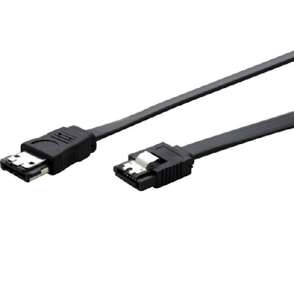 Tecline 39901002 eSATA 300 High Quality Kabel, 7pol eSATA Stecker an 7pol SATA Stecker, 2,0 m