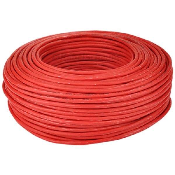 Draka 35016101 Draka Industrie-Patchkabel UC900 FLEX PUR, Cat. 7, S/FTP (PiMF), rot, 100 m Ring