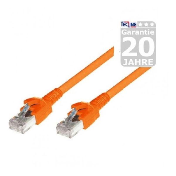 Dätwyler 653753 Dätwyler Patchkabel S/FTP, PiMF, Cat.6A, orange, 0,5 m