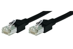 Tecline 713015S Tecline Patchkabel Cat. 5e, SF/UTP, halogenfrei, schwarz, 1,5 m
