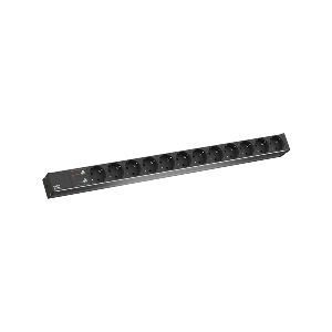 Bachmann 8002334 Bachmann IT PDU Basic, 1 HE, 12-fach Schutzkontaktste