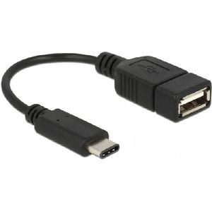 Delock 65579 DeLOCK USB 2.0 Adapterkabel, USB St. C / USB Bu. A, 0,15 m