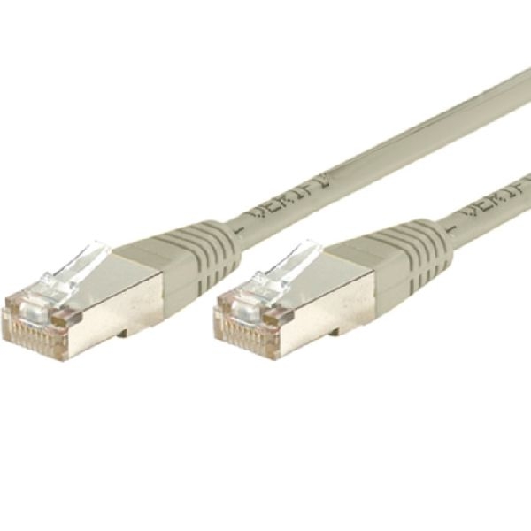 Exertis Connect 857800 Patchkabel Cat. 5e, F/UTP, grau, 0,15 m