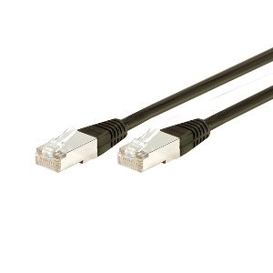 Exertis Connect 847016 Patchkabel Cat. 5e, F/UTP, schwarz, 1,5 m