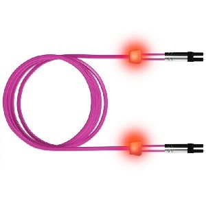 EasyLan LSD42200100 EasyLan LWL Duplex LED-Patchkabel OM4, 50/125 µm, LC/LC, erikaviolett, 10,0 m