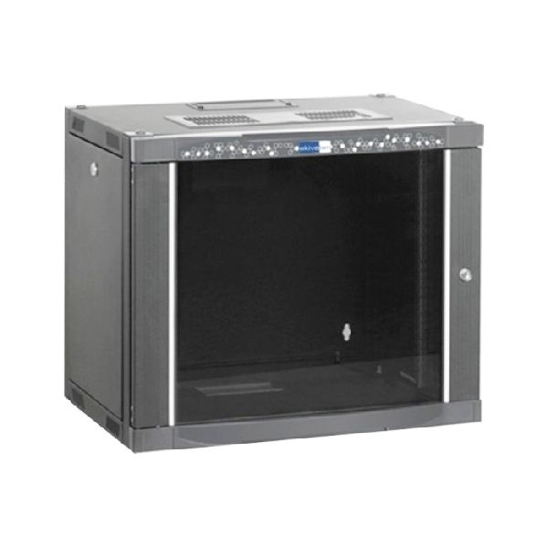 Ekivalan CEPA09U6045BL132 Ekivalan 19" Wandgehäuse Professional, CEPA Serie, 9 HE, 600 x 450 mm, schwarz