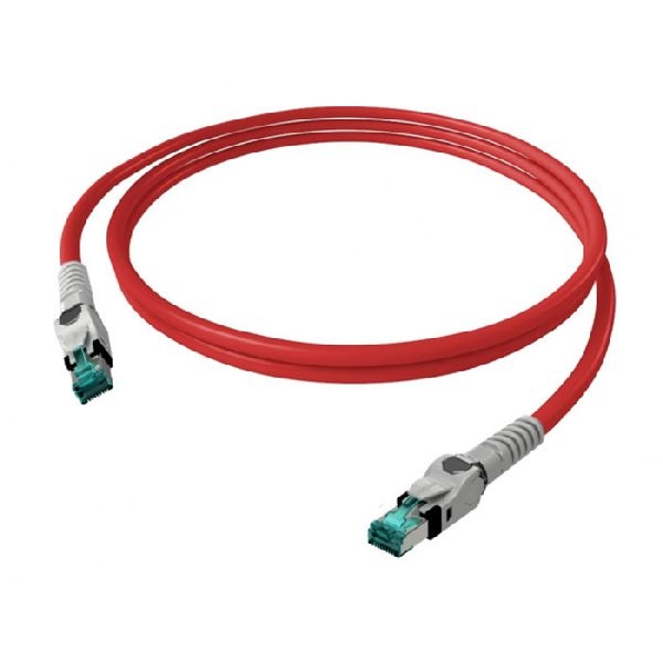 EasyLan CP1ORMSMS0100 EasyLan VarioBoot Patchkabel Cat.6A (ISO/IEC), winkelbar, S/FTP, rot, 10,0 m