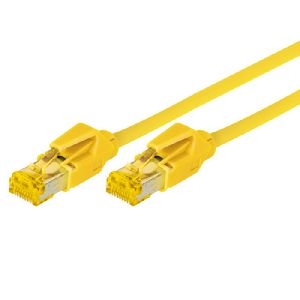Tecline 70703Y Tecline Patchkabel Cat. 6A (ISO/IEC), S/FTP (PiMF), halogenfrei, mit Rastnasenschutz, gelb, 3,0 m